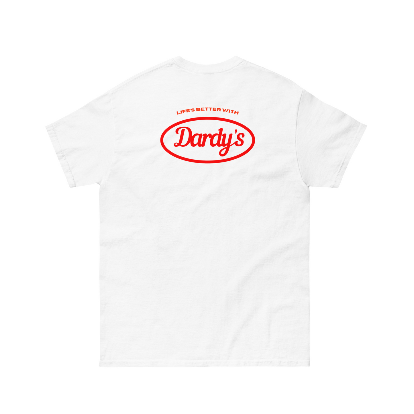 Signature Logo T-Shirt in White & Red