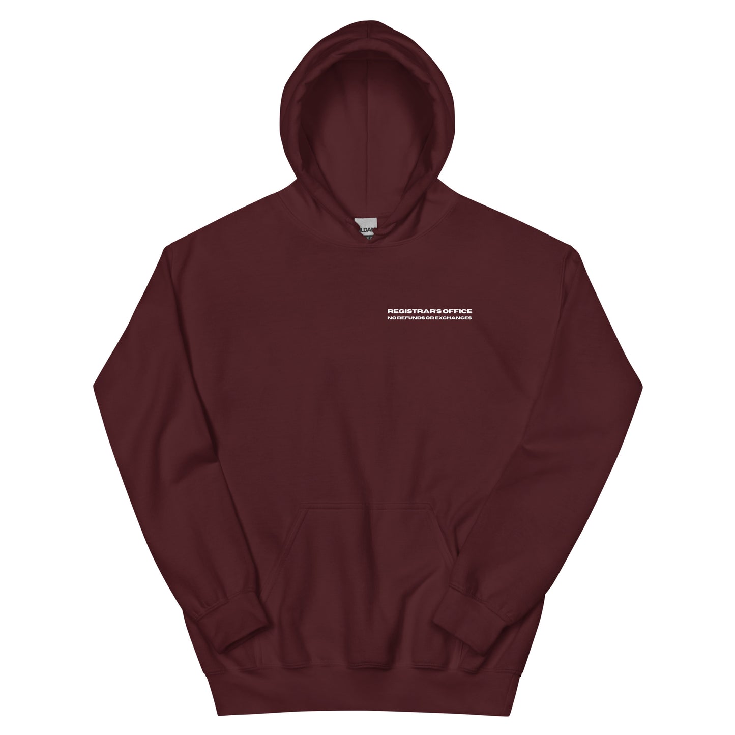 ‘Paid in Full’ Hoodie in Maroon & White