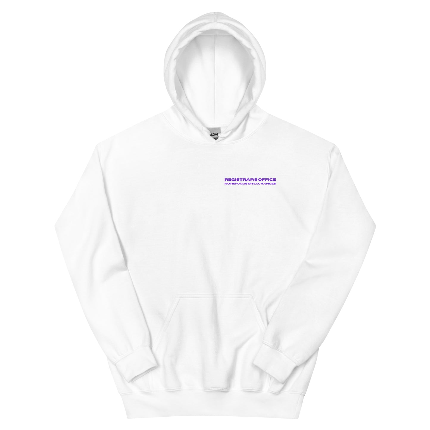 'Paid in Full' Hoodie in White & Purple