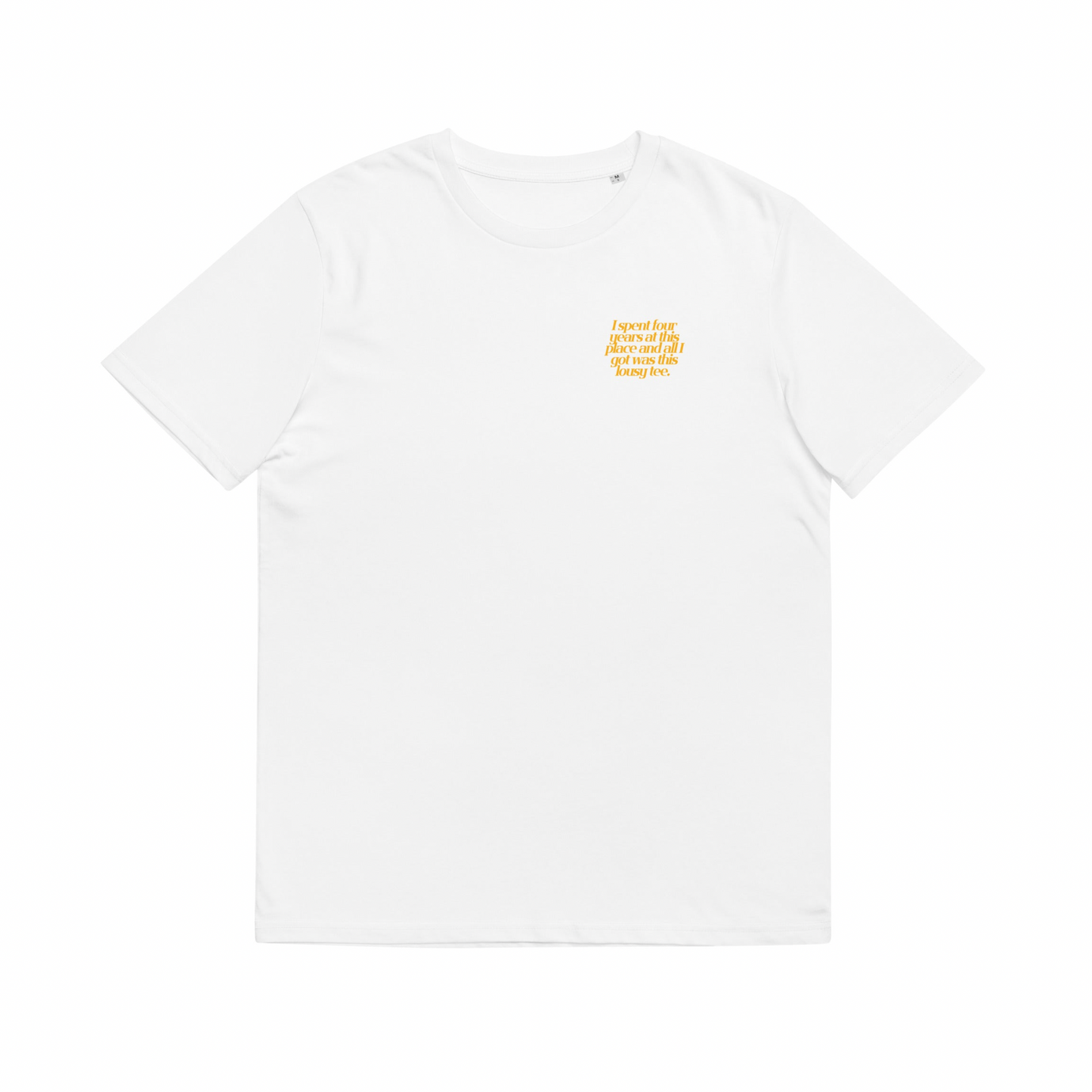 'Lousy' T-Shirt in White & Gold