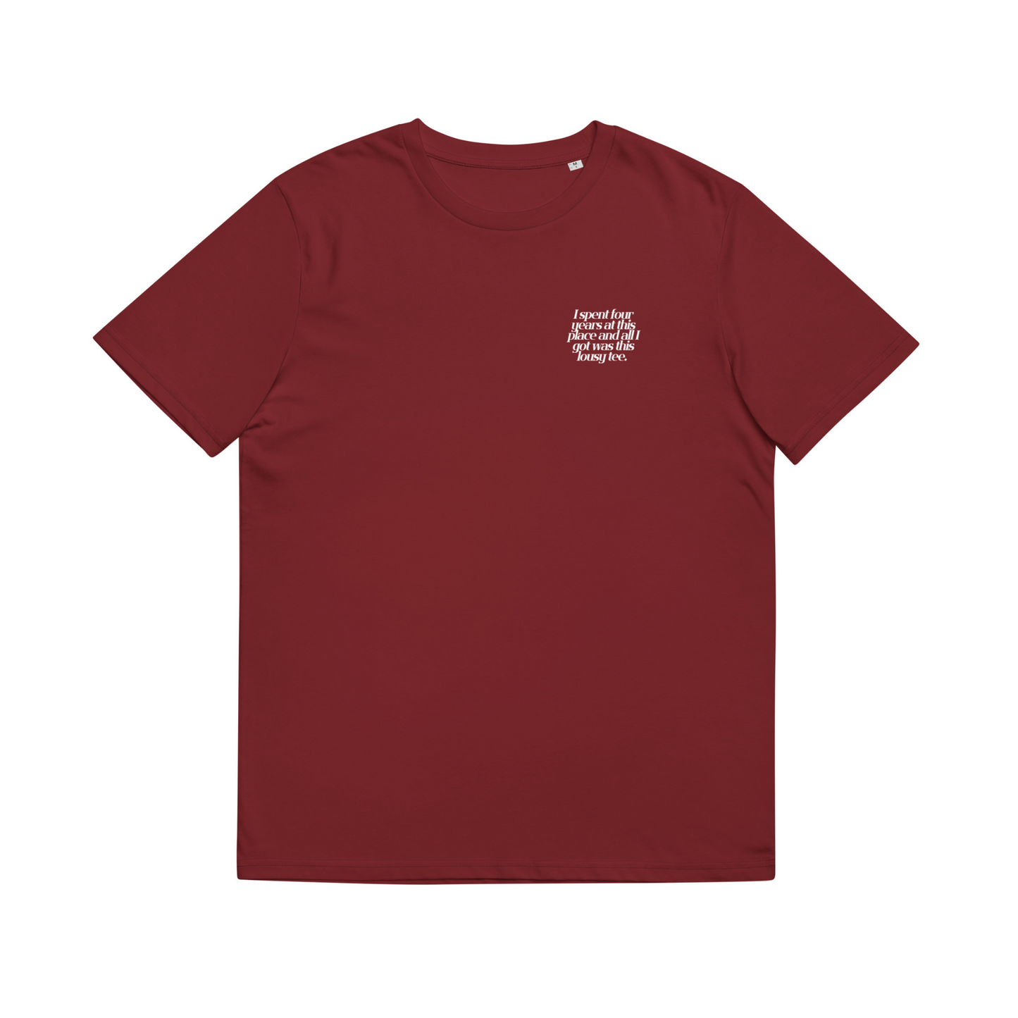 'Lousy' T-Shirt in Maroon & White