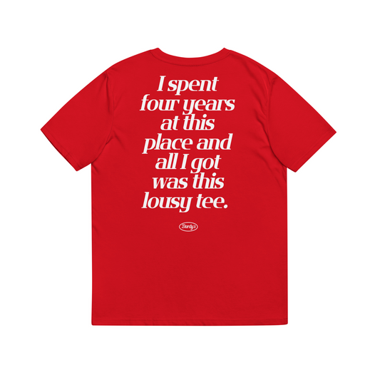 'Lousy' T-Shirt in Red & White