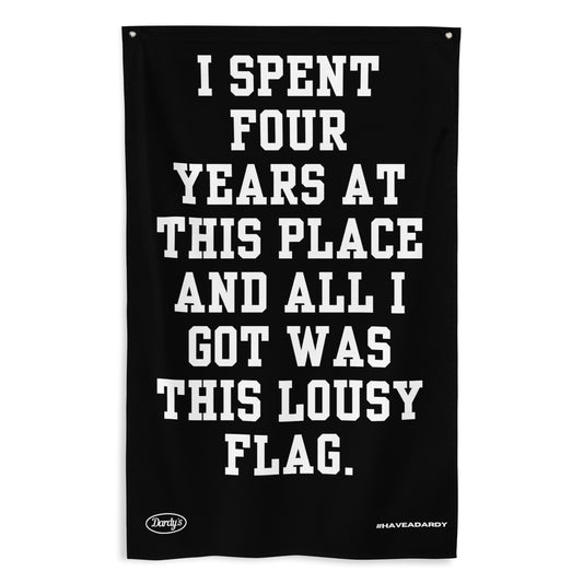 'Lousy' Flag in Black