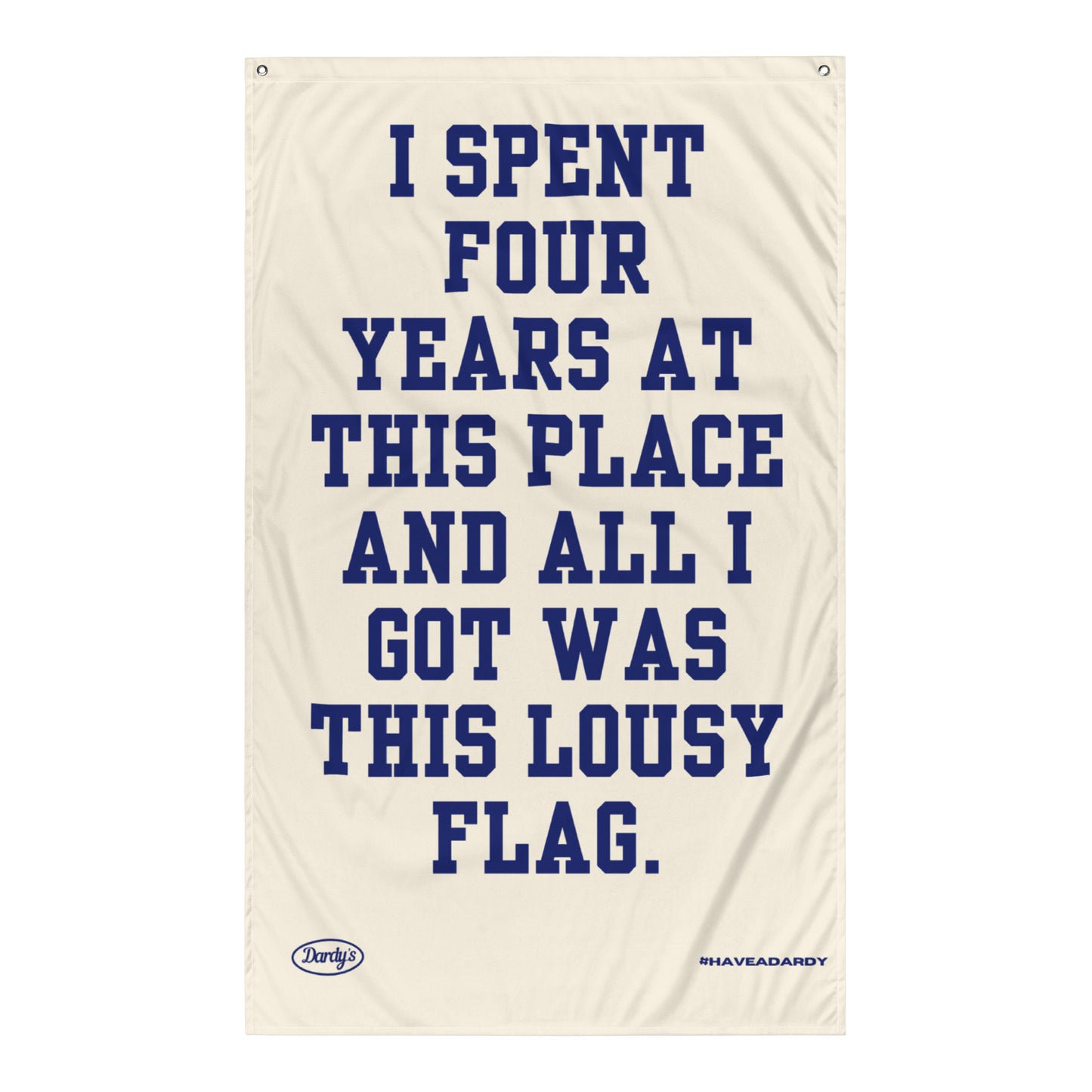 ‘Lousy’ Flag in Beige & Navy