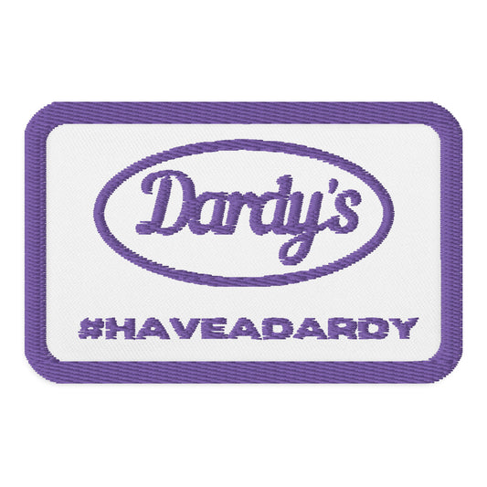 Signature Logo Embroidered Patch in Purple