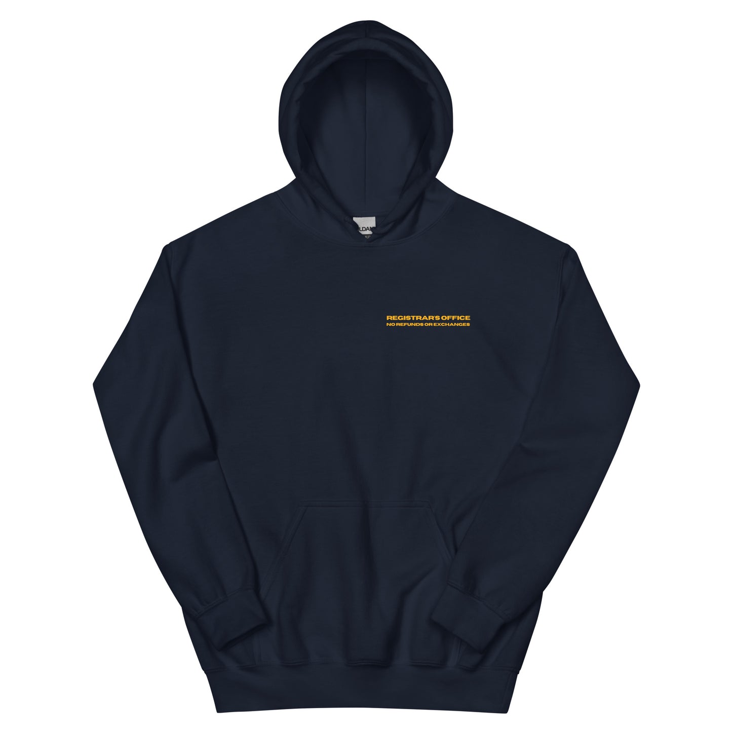 'Paid in Full' Hoodie in Navy & Gold