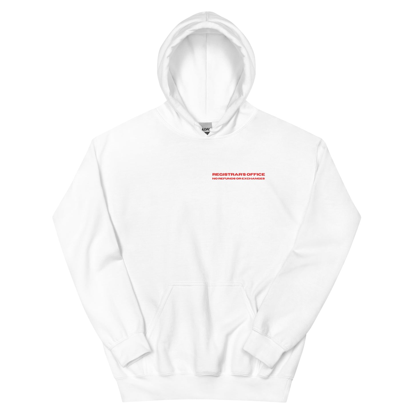 'Paid in Full' Hoodie in White & Red